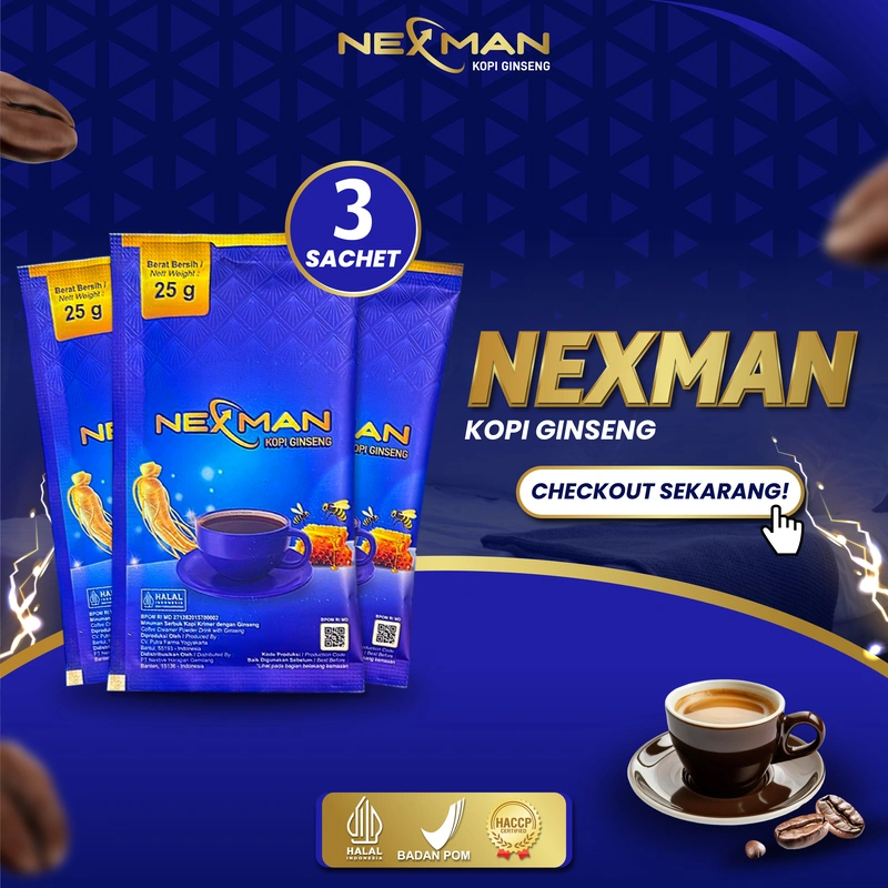Nexman Kopi Ginseng 3 Sachet
