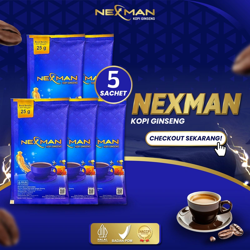 Nexman Kopi Ginseng 5 Sachet