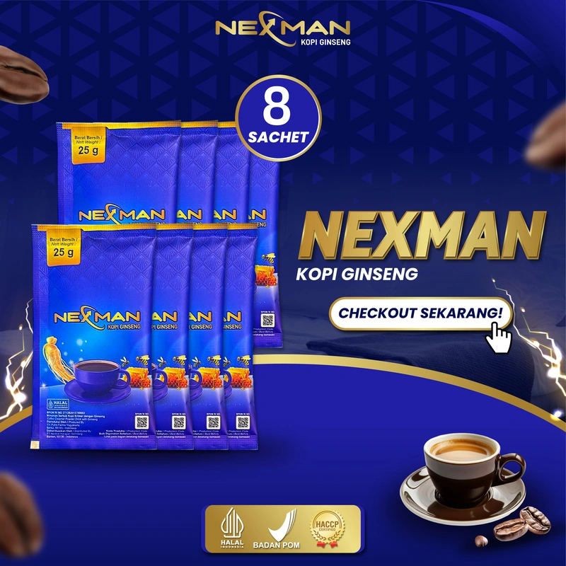 Nexman Kopi Ginseng 8 Sachet