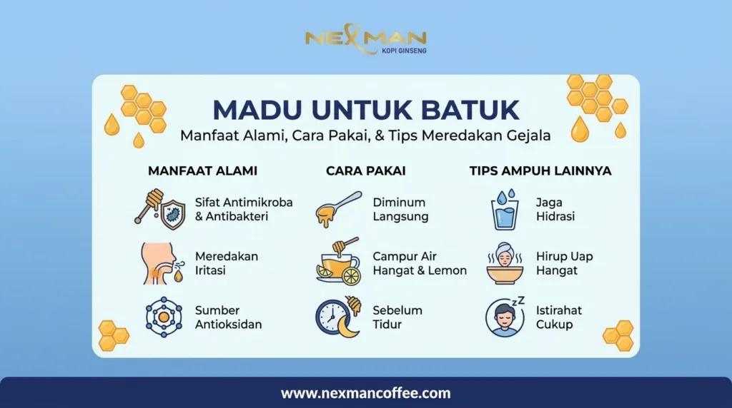 Madu untuk Batuk: Manfaat Alami, Cara Pakai, dan Tips Ampuh Meredakan Gejala