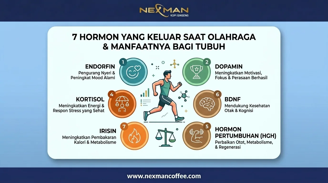 7 Hormon yang Keluar Saat Olahraga dan Manfaatnya bagi Tubuh