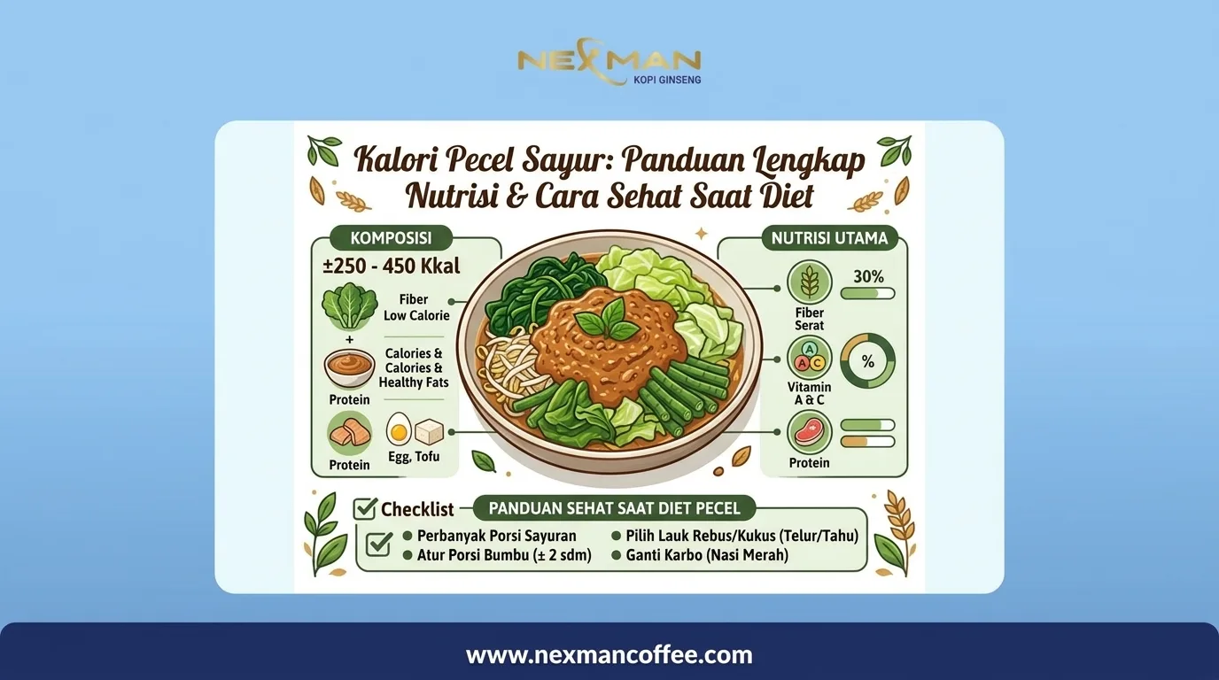 Kalori Pecel Sayur dan Tips Makan Sehat untuk Diet
