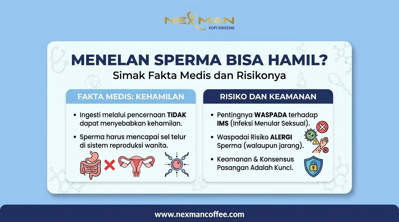 Menelan Sperma Bisa Hamil? Fakta Medis dan Risikonya