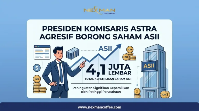 Presiden Komisaris Astra Agresif Borong Saham ASII, Total Kepemilikan Tembus 4,1 Juta Lembar